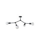 Lampy sufitowe loftowe - industrialne - Nowodvorski TWIG Sufitowa Plafon/Przysufitowa Max moc 4x60W E27  Czarny 9140 - product 1