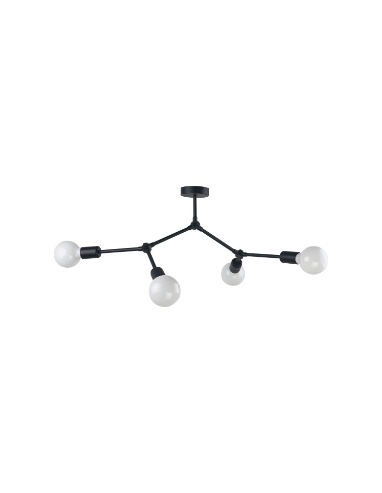 Nowodvorski TWIG IV Przysufitowa 4xE27 Czarny 9140