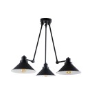 Lampy wiszące - Nowodvorski TECHNO Sufitowa Plafon/Przysufitowa Max moc 3x60W E27  Czarny 9142 - product 1