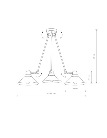 Nowodvorski TECHNO III Przysufitowa 3xE27 Czarny 9142 - produkt 2