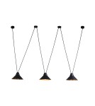 Lampy wiszące - Nowodvorski PERM Sufitowa Wisząca Max moc 3x60W E27  Czarny 9146 - product 1