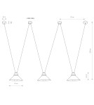 Lampy wiszące - Nowodvorski PERM Sufitowa Wisząca Max moc 3x60W E27  Czarny 9146 - product 2