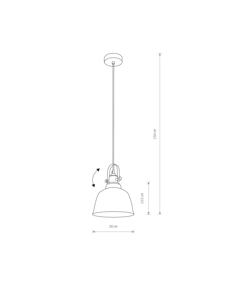 Lampy wiszące - Nowodvorski AMALFI M Sufitowa Wisząca Max moc 1x60W E27  Złoty 9153 - product kolory-swiatla.pl 2