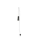 Lampy wiszące boho - Nowodvorski DOVER Ścienna Kinkiet regulowane z włącznikiem Max moc 1x35W GU10  Czarny 9264 - product 1