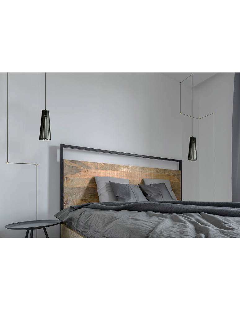 Lampy wiszące boho - Nowodvorski DOVER Ścienna Kinkiet regulowane z włącznikiem Max moc 1x35W GU10  Czarny 9264 - product kolory-swiatla.pl 3