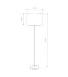Lampy podłogowe z abażurem - Nowodvorski HOTEL Podłogowa Max moc 1x60W E27  Szary 9300 - product 2