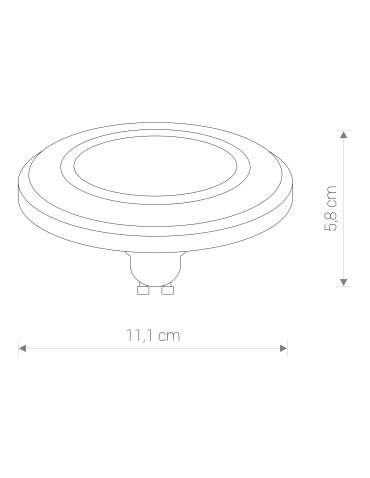 Nowodvorski LED GU10 ES111 LENS 9W 3000K Kąt Świecenia 30 Żródło Światła Czarny 9343 - produkt 2