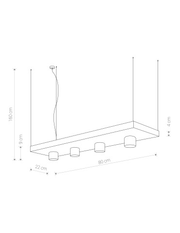 Nowodvorski PLANT Wisząca 4xGU10 Biały 9382 - produkt 2