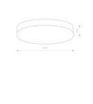 Plafony okrągłe - Nowodvorski KASAI Sufitowa Plafon Max moc 2x40W E27  Biały 9491 - product 2