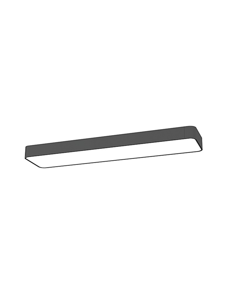 Nowodvorski SOFT LED 60X20 Plafon 2xLED T8 Grafitowy 9532