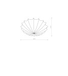Lampy sufitowe z abażurem - Nowodvorski FORM M Sufitowa Plafon Max moc 2x25W only LED E27  Biały 9673 - product 2