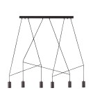 Lampy sufitowe loftowe - industrialne - Nowodvorski IMBRIA Sufitowa Wisząca Max moc 35W GU10  Czarny 9675 - product 1