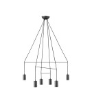 Lampy sufitowe loftowe - industrialne - Nowodvorski IMBRIA Sufitowa Wisząca Max moc 35W GU10  Czarny 9677 - product 1