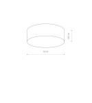 Lampy sufitowe z abażurem - Nowodvorski CAMERON Sufitowa Plafon Max moc 4x25W only LED E27  Szary 9682 - product 2
