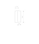 Kinkiety minimalistyczne - Nowodvorski BERGEN Ścienna Kinkiet Max moc 2x35W GU10  Grafitowy 9707 - product 3