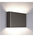 Kinkiety minimalistyczne - Nowodvorski HAGA Ścienna Kinkiet Max moc 2x40W G9  Grafitowy 9710 - product 1