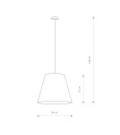 Lampy wiszące - Nowodvorski MOSS Sufitowa Wisząca Max moc 3x60W E27  Czarny 9737 - product 2