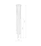Lampy wiszące sople - Nowodvorski LASER 1000 Sufitowa Wisząca Max moc 10W only LED G9  Czarny 7667 - product 2