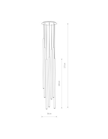 Nowodvorski LASER 1000 Sufitowa Wisząca Max moc 10W only LED G9  Mosiądz 7668 - produkt 2