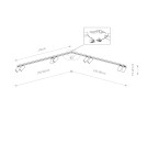 Lampy sufitowe reflektory - Nowodvorski MONO CORNER 2x150 Reflektor/Spot Max moc 10W only LED GU10  Biały 7751 - product 2