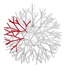 Step Into Design CORAL REEF biało czerwona Wisząca 62 cm ST-7101-1M Step Into Design CORAL REEF biało czerwona Wisząca 62 cm ST-7101-1M