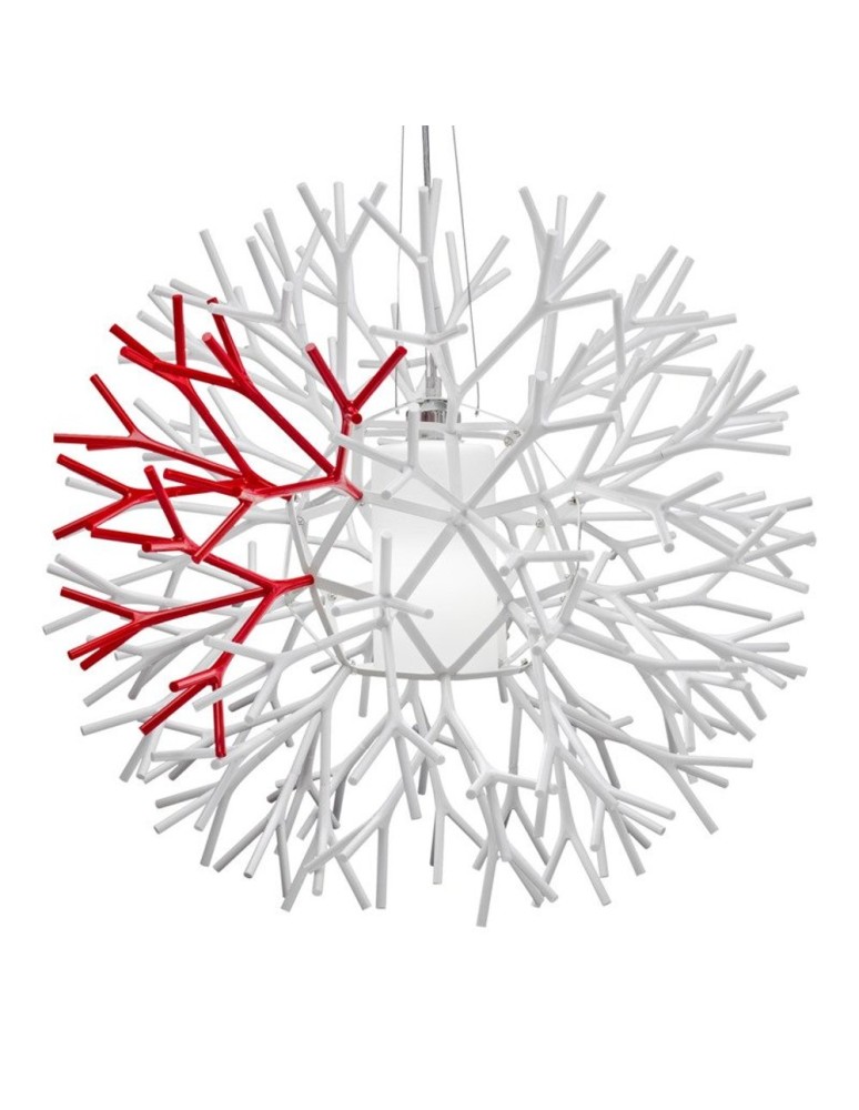 Step Into Design CORAL REEF biało czerwona Wisząca 62 cm ST-7101-1M Step Into Design CORAL REEF biało czerwona Wisząca 62 cm ST-7101-1M