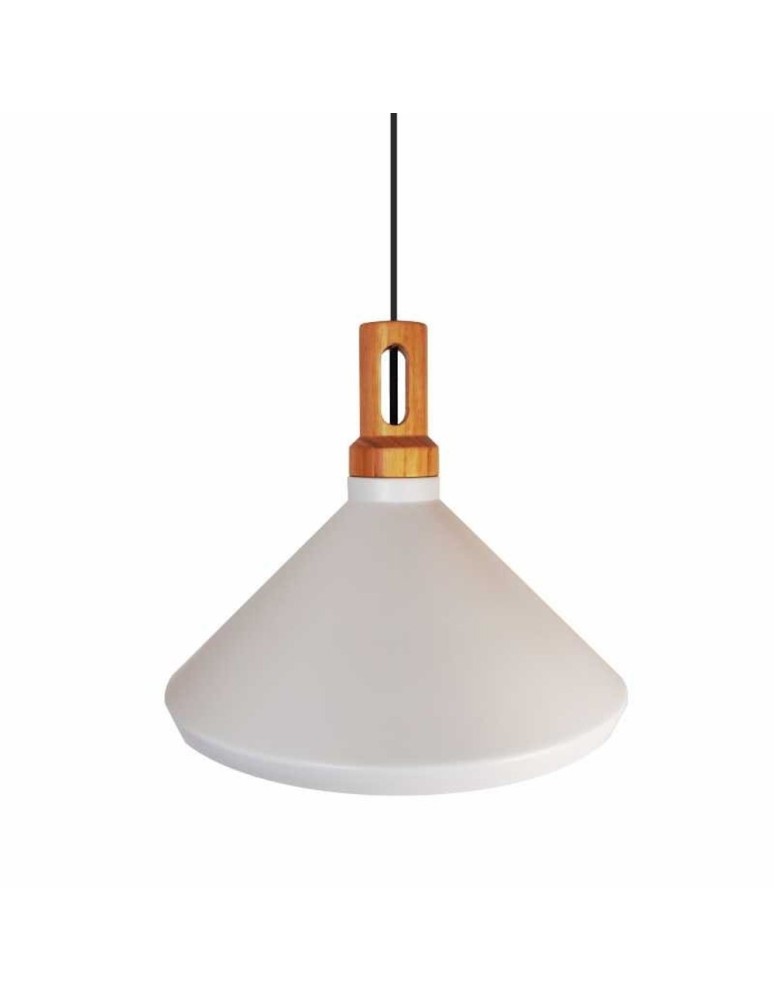 Step Into Design NORDIC WOODY Biało-drewniana 35 cm Wisząca ST-5097B