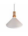 Step Into Design NORDIC WOODY Biało-drewniana 35 cm Wisząca ST-5097B