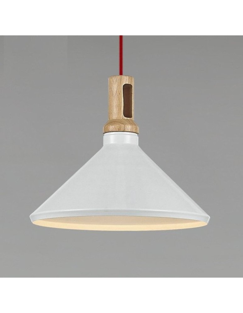 Step Into Design NORDIC WOODY Biało-drewniana 35 cm Wisząca ST-5097B Step Into Design NORDIC WOODY Biało-drewniana 35 cm Wisząca ST-5097B