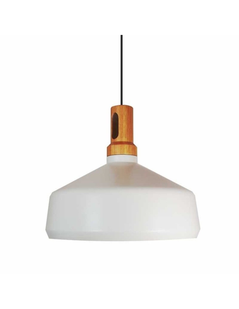 Step into Design Lampa Wisząca NORDIC WOODY biało drewniana 35 cm ST-5097A Step into Design Lampa Wisząca NORDIC WOODY biało drewniana 35 cm ST-5097A