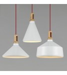 Step into Design Lampa Wisząca NORDIC WOODY biało drewniana 35 cm ST-5097A Step into Design Lampa Wisząca NORDIC WOODY biało drewniana 35 cm ST-5097A