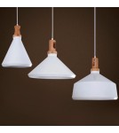 Step into Design Lampa Wisząca NORDIC WOODY biało drewniana 35 cm ST-5097A Step into Design Lampa Wisząca NORDIC WOODY biało drewniana 35 cm ST-5097A