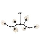 Lampy wiszące - Step Into Design MODERN ORCHID-6 Bursztynowo Czarny 130 cm Wisząca ST-1232-6 - product 1