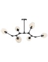 Step Into Design MODERN ORCHID-6 Bursztynowo Czarny 130 cm Wisząca ST-1232-6