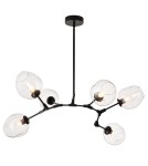 Lampy wiszące - Step Into Design MODERN ORCHID-6 Bursztynowo Czarny 130 cm Wisząca ST-1232-6 - product 2