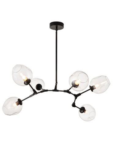 Step Into Design MODERN ORCHID-6 Bursztynowo Czarny 130 cm Wisząca ST-1232-6 - produkt 2