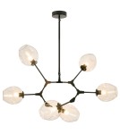 Lampy wiszące - Step Into Design MODERN ORCHID-6 Bursztynowo Czarny 130 cm Wisząca ST-1232-6 - product 3