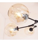 Lampy wiszące - Step Into Design MODERN ORCHID-6 Bursztynowo Czarny 130 cm Wisząca ST-1232-6 - product 6