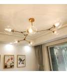 Lampy wiszące - Step Into Design MODERN ORCHID-6 Bursztynowo Czarny 130 cm Wisząca ST-1232-6 - product 13