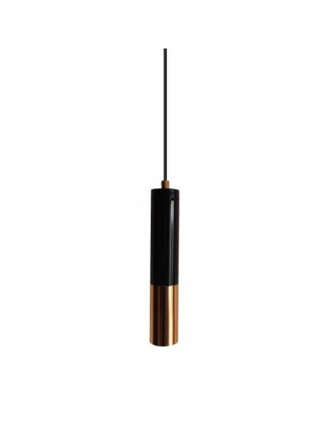 Step Into Design GOLDEN PIPE-1 Czarno Złoty 5 cm Wisząca ST-5719-1
