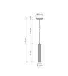 Step Into Design GOLDEN PIPE-1 Czarno Złoty 5 cm Wisząca ST-5719-1 Step Into Design GOLDEN PIPE-1 Czarno Złoty 5 cm Wisząca ST-5719-1