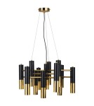 Lampy wiszące designerskie - Step Into Design GOLDEN PIPE-13 Czarno Złoty 60 cm Wisząca ST-5719-13 - product 1