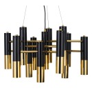 Lampy wiszące designerskie - Step Into Design GOLDEN PIPE-13 Czarno Złoty 60 cm Wisząca ST-5719-13 - product 2