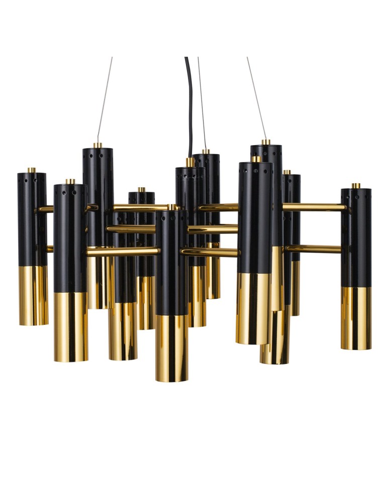 Step Into Design GOLDEN PIPE-13 Czarno Złoty 60 cm Wisząca ST-5719-13