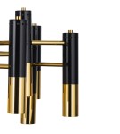 Lampy wiszące designerskie - Step Into Design GOLDEN PIPE-13 Czarno Złoty 60 cm Wisząca ST-5719-13 - product 3