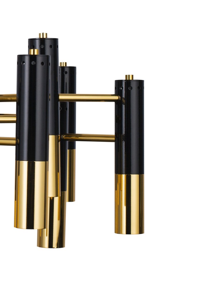 Step Into Design GOLDEN PIPE-13 Czarno Złoty 60 cm Wisząca ST-5719-13