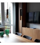 Lampy wiszące designerskie - Step Into Design GOLDEN PIPE-13 Czarno Złoty 60 cm Wisząca ST-5719-13 - product 7