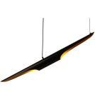 Step into Design Lampa Wisząca BLACK TUBE czarno złota 100 cm ST-0502-1 Step into Design Lampa Wisząca BLACK TUBE czarno złota 100 cm ST-0502-1
