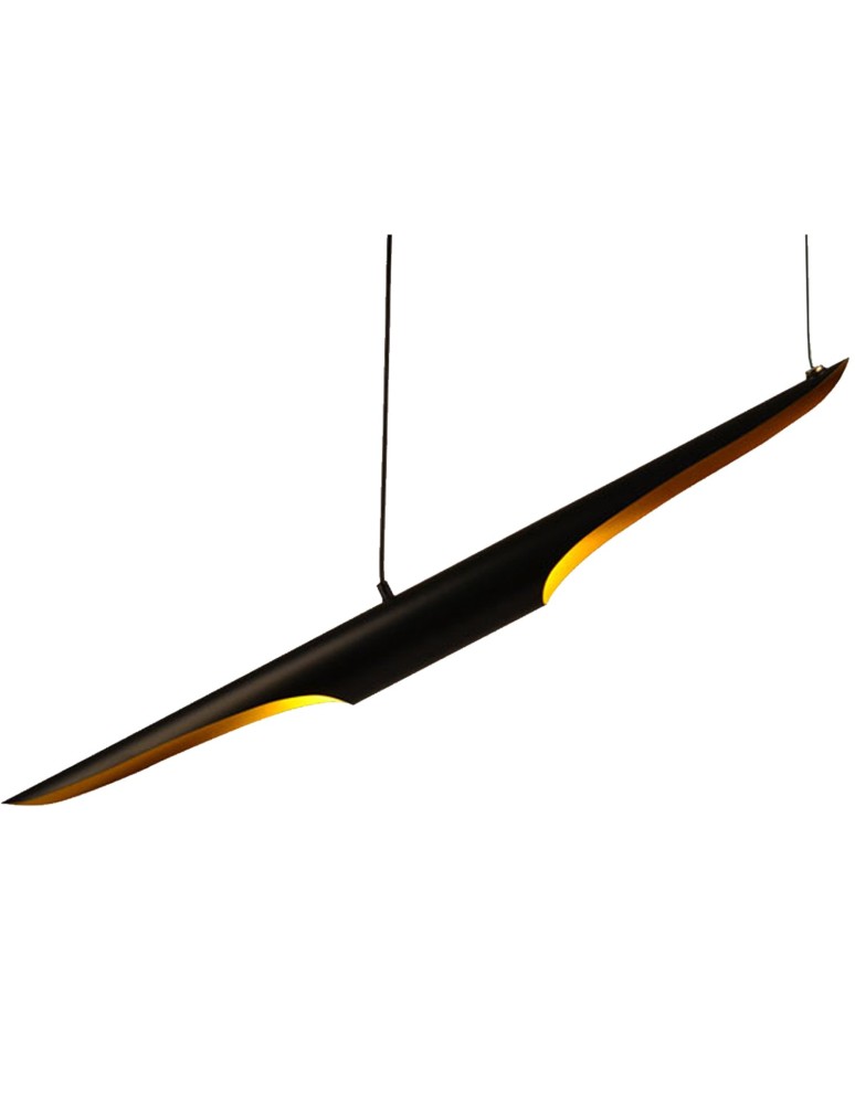 Step into Design Lampa Wisząca BLACK TUBE czarno złota 100 cm ST-0502-1 Step into Design Lampa Wisząca BLACK TUBE czarno złota 100 cm ST-0502-1