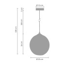 Lampy wiszące - Step Into Design LOVE BOMB Bursztynowy 25 cm ST-5012 - product 7
